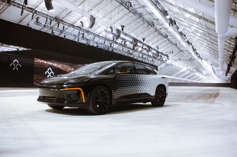 The FF 91 performance prototype. No pics allowed inside; the interior was gutted. Photo Credit: Raphael Orlove